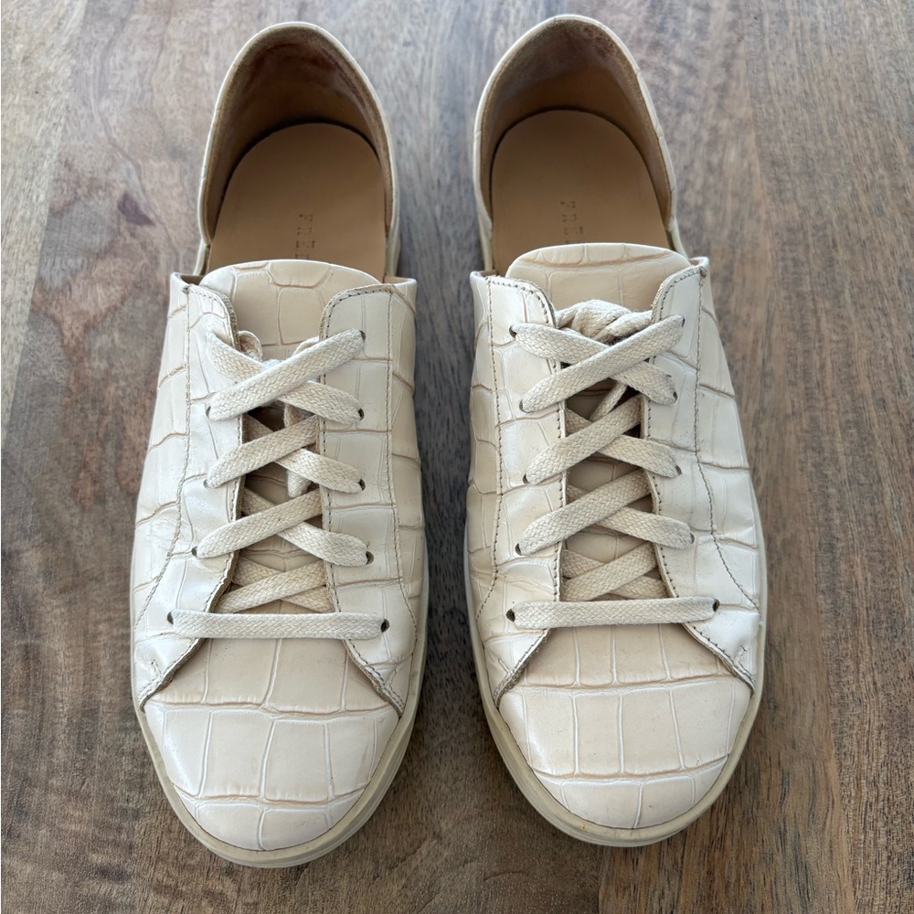 Freda Salvador Eda Croc Sand D’orsay Sneaker